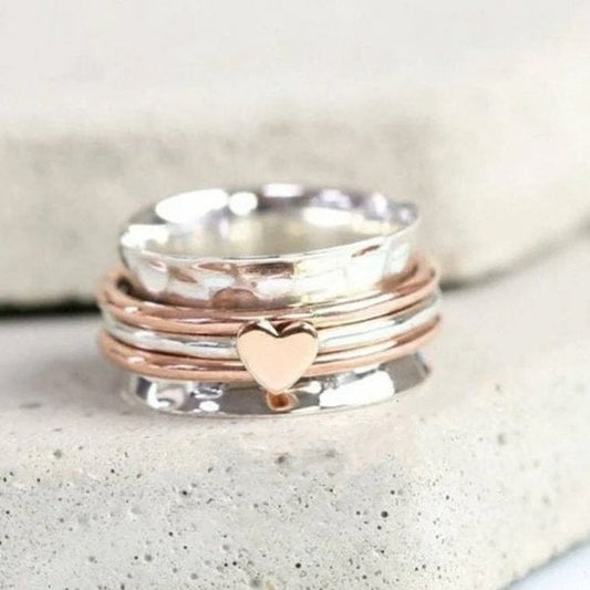 Self-Love Ring With Spinning Heart