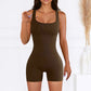 Seamless Stretch Tummy Control Yoga Romper