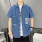 DENIM CASUAL SHORT SLEEVE SHIRTS