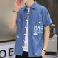 DENIM CASUAL SHORT SLEEVE SHIRTS