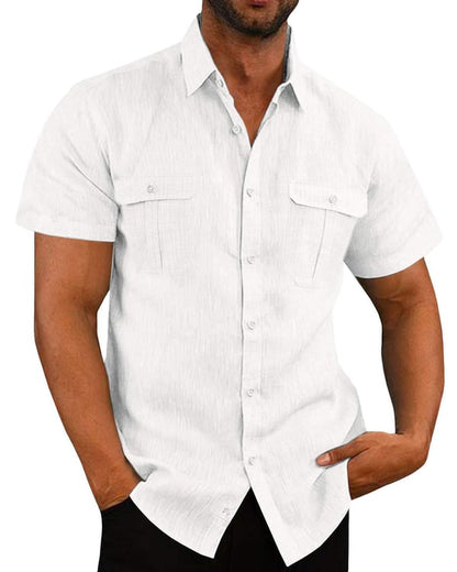 Stretch Short Sleeve Shirt with Pockets