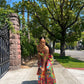 Colorful Palazzo Pants Blouse Set