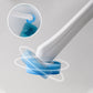 Disposable toilet brush with replacement head