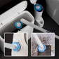 Disposable toilet brush with replacement head