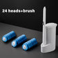 Disposable toilet brush with replacement head