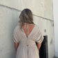 Slit V-Neck Effortless Maxi Long Dress