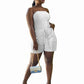 Strapless Pocket Smocked Tube Romper