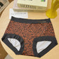 Sexy Leopard Print Seamless Ice Silk Panties
