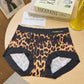 Sexy Leopard Print Seamless Ice Silk Panties