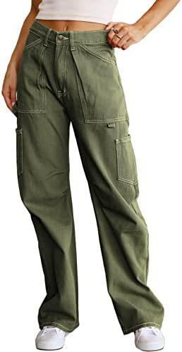 Baggy Low Rise Cargo Jeans