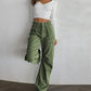 Baggy Low Rise Cargo Jeans
