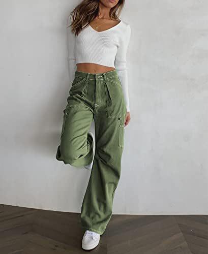 Baggy Low Rise Cargo Jeans