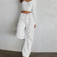 Baggy Low Rise Cargo Jeans