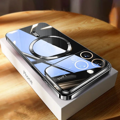 Clear Magnetic Case with Large Window for iPhone