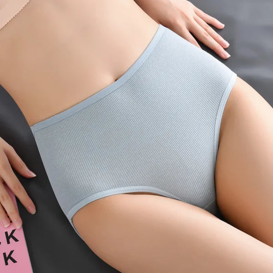 ladies high waist hygroscopic underwear