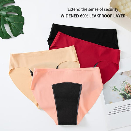 Ice Silk Seamless One-piece Absorbent Leak-Proof Briefs