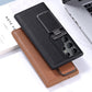 flip cover lens bracket first layer cowhide shockproof case for samsung