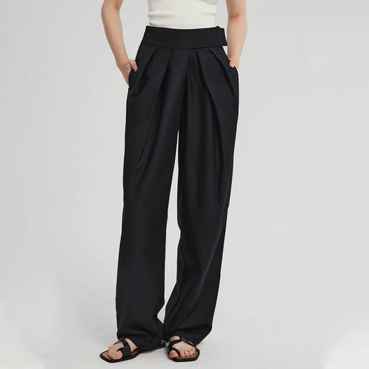 Women's Velcro High Waist Wide Leg Pants