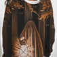 Retro Ghost Painting Candle Print T-Shirt