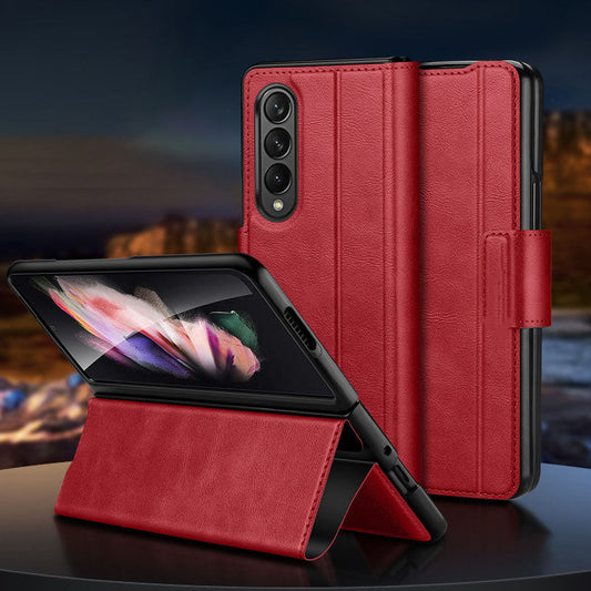 Magnetic Buckle Stand Folding Leather Case For Samsung Galaxy Fold5/4/3/2