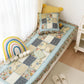 Vintage Flower Plaid Cotton Couch Cover