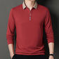 Men's Long Sleeve Lapel T-Shirt