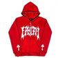 HOODED ZIP WITH EMBROIDERED LETTERS HOODIE