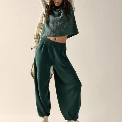 2 Piece Cozy Knit Outfits Sets For Women