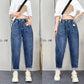 Fall Jeans Loose Elastic High-waisted Slim-fit Pants