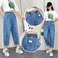 Fall Jeans Loose Elastic High-waisted Slim-fit Pants