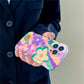 New Dopamine Graffiti Flower Case For iPhone