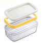 Butter box with lid butter tray | cutting mesh, rectangular kitchen airtight storage crisper