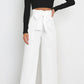 Women's casual wide-leg pants bow trousers