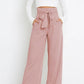 Women's casual wide-leg pants bow trousers