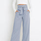 Women's casual wide-leg pants bow trousers
