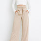 Women's casual wide-leg pants bow trousers