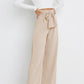 Women's casual wide-leg pants bow trousers