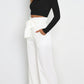 Women's casual wide-leg pants bow trousers