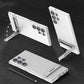 Transparent Plating Triumph Bracket Case For Samsung Galaxy S23 Ultra