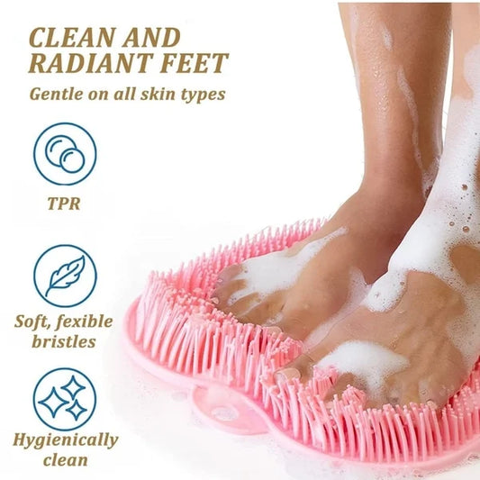 Shower Foot & Back Scrubber Massage Pad-Clean And Massage The Feet