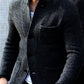 Men's Retro Grey Knitted Jacket