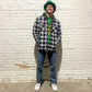 Men's Flannel Shirt Jacket Long Sleeve Quilted Lined Plaid Coat Button Down Thick Outwear for Winter