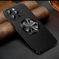 Genuine Leather Metal Frame Anti Drop Magnetic Suction Case Cover for iPhone 12-15