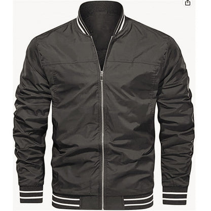 Men's Jacket Lightweight Windbreaker Bomber Jacket Windproof Casual Jacket Outwear