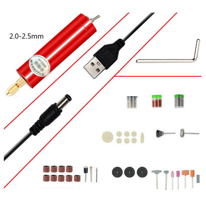 DIY small electric drill USB multifunctional machine