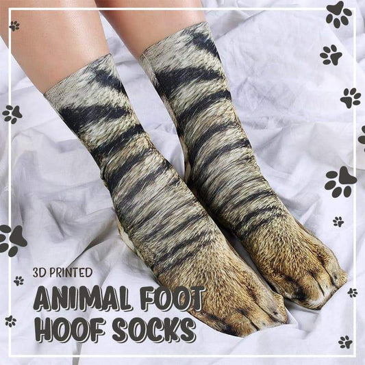 Perfect gift-3d Socks With Animal Paw Prints