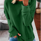 Ladies Autumn And Winter Top Loose Solid Color Long Sleeve T-shirt