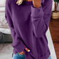 Ladies Autumn And Winter Top Loose Solid Color Long Sleeve T-shirt