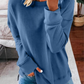 Ladies Autumn And Winter Top Loose Solid Color Long Sleeve T-shirt