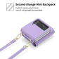 Fashion Crossbody Wallet Case of Women for Samsung Galaxy Z Flip3 4